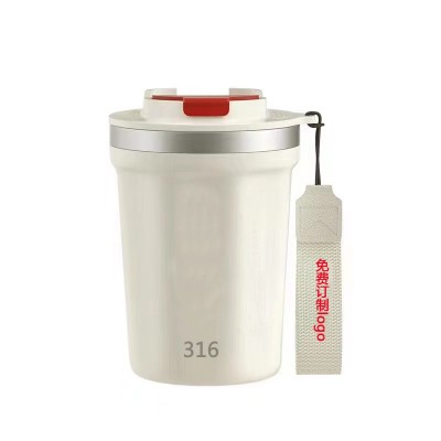 咖啡杯316不锈钢水杯商务礼品杯免费制logo时尚不锈钢泡茶暖手杯图4