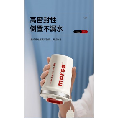 咖啡杯316不锈钢水杯商务礼品杯免费制logo时尚不锈钢泡茶暖手杯图2