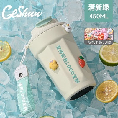 316不锈钢咖啡杯礼品纪念品定制LOGO咖啡高颜值保温杯水 杯八角杯图2