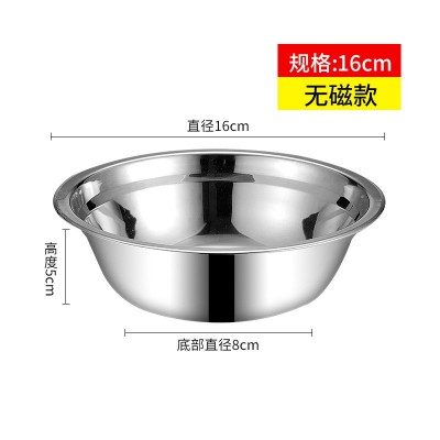 不锈钢汤盆搅拌盆汤碗打蛋盆厨房洗菜盆加厚商用食堂可激光刻字图5