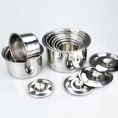 不锈无磁味盅调料盒汤盅容器厨房用品打蛋盆调料缸06厚08厚1.0厚图2