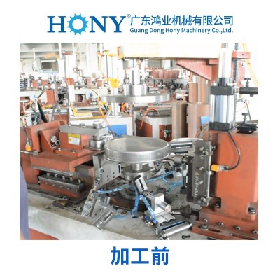 切边卷边机HJ32-46B 不锈钢垃圾桶盖子加工设备 广东鸿业图3