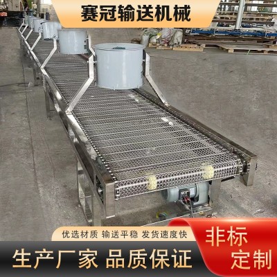 食品网带输送机 糕点冷却降温输送机 风干冷却不锈钢网 带输送机图3