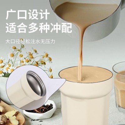 316不锈钢八角咖啡杯双层带提绳真空保温杯办公杯商务礼品咖啡杯图3