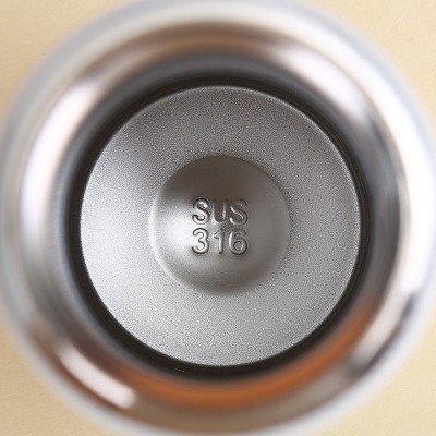 简约316不锈钢迷你豌豆杯车载弹跳保温水杯便携式锁扣保温杯定制图3