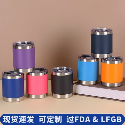 跨境10oz汽车杯304不锈钢真空车载水杯简约办公杯保温咖啡杯现货图2
