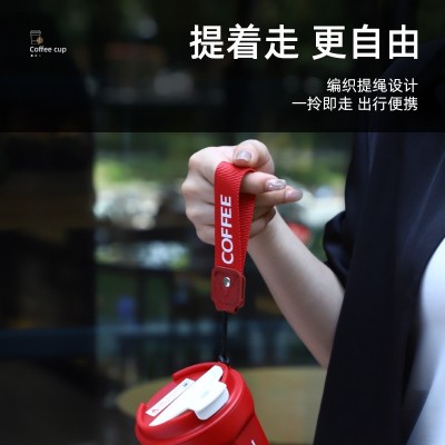 保温杯新款304不锈钢咖啡杯便携学生可口可乐 随行杯运动水杯批发图2