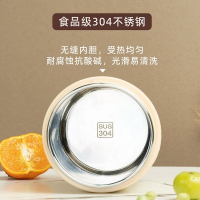 304不锈钢可插电恒温水杯上班族可加热早餐杯车载便携随手杯批发图3