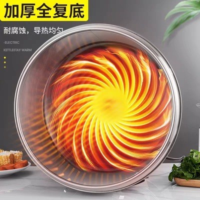 全复底煮粥桶电汤桶不锈钢商用摆摊保温桶蒸煮桶汤桶电加热大容量图3