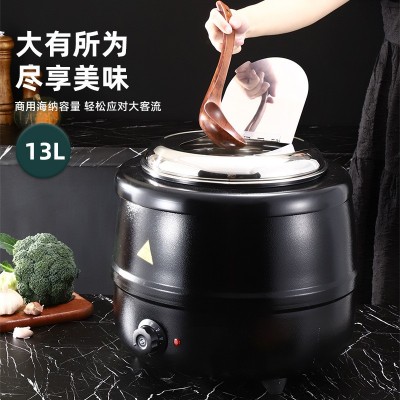 不锈钢加厚大容量暖汤煲酒店厨房用恒温保温汤锅自助煮汤粥电热炉图3