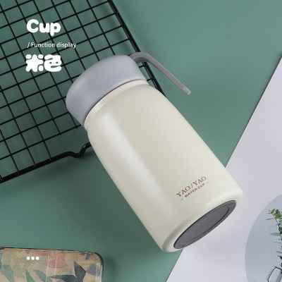韩式便携式手提不锈钢保温杯大肚杯伴手礼配套水杯男女杯子 350ml图4