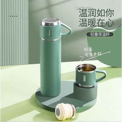 全钢小茶盖304不锈钢保温杯韩版可印刷礼品便携大气时尚子弹头杯图3