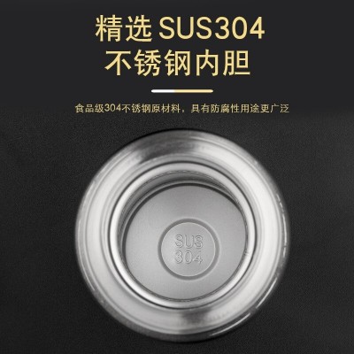 全钢小茶盖304不锈钢保温杯韩版可印刷礼品便携大气时尚子弹头杯图5