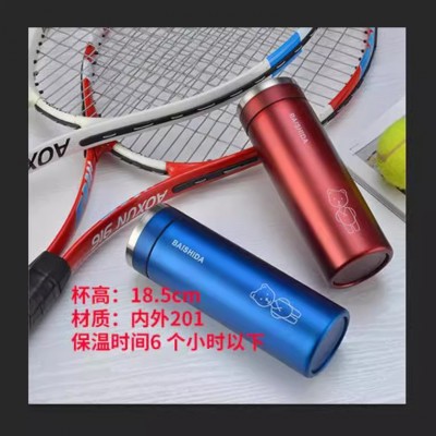 保温杯不锈钢 企鹅新款保温杯儿童创意礼品 商务杯子弹跳私制LOGO图3