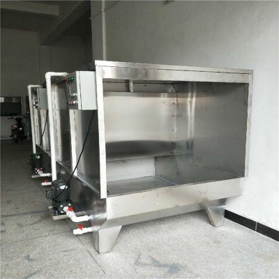 东莞水幕环保水帘柜喷漆柜 不锈钢喷油柜喷漆柜水洗台除尘打磨柜图3