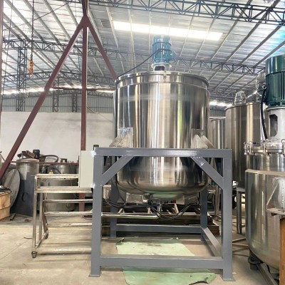 不锈钢液体搅拌罐树脂油漆液体加热混合机洗发水沐浴露液体搅拌机图3