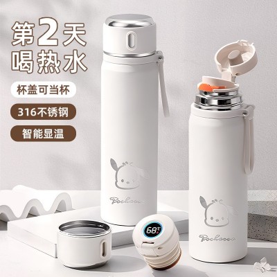 智能保温杯女士高颜值316不锈钢儿童上学专用2024新款网红水杯子图2