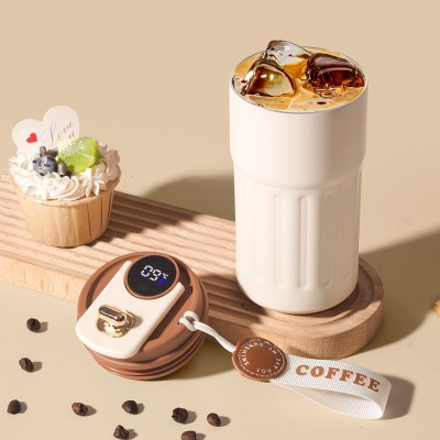 智能温显咖啡杯316不锈钢保温杯男女高颜值家用杯子车载水杯定制图2