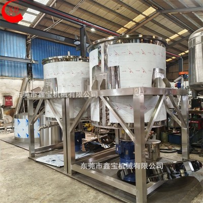 2吨不锈钢乳化搅拌罐 洗洁精搅拌罐 日化洗液加热搅拌桶功能齐全图3