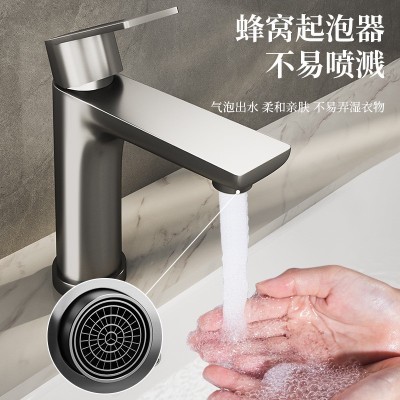 跨境不锈钢水龙头洗脸盆冷热两用龙头浴室卫生间面盆洗手盆水龙头图3