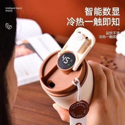 网红316不锈钢咖啡杯高颜值保温杯男女保温杯便携礼品大容量水杯图2