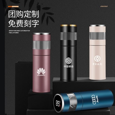 316不锈钢茶水分离智能保温杯温度显示水杯男女便携式水杯车载杯图3