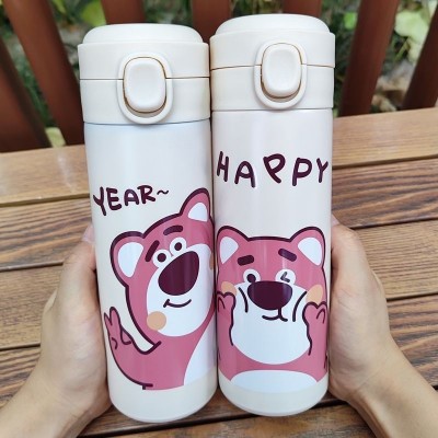 儿童水杯304不锈钢网红爆款可爱学生水杯草莓熊保温杯kt猫批发图4