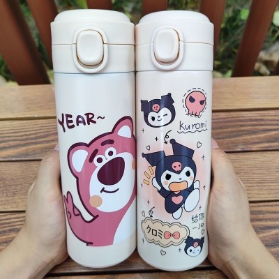 儿童水杯304不锈钢网红爆款可爱学生水杯草莓熊保温杯kt猫批发图3