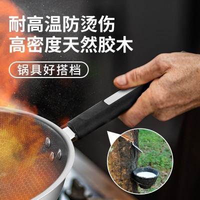 不锈钢炒锅加厚全屏蜂窝无涂层不粘锅平底礼品锅具厂家直供图3