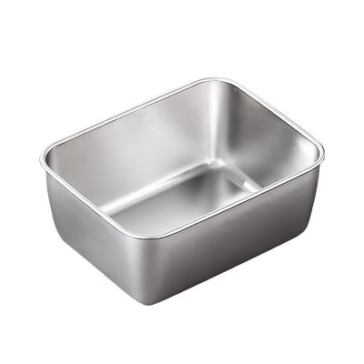 食品级304不锈钢保鲜盒方形野餐冰箱专用收纳多用盒午餐肉模具盒图5