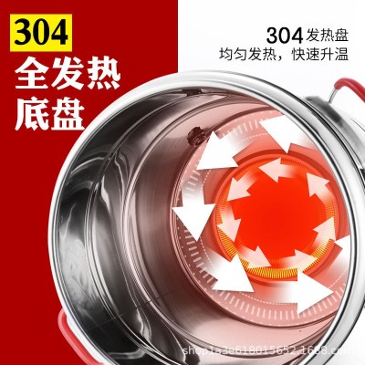 电热蒸煮桶不锈钢烧水桶双层保温桶商用大容量开水桶带温控煮粥桶图3