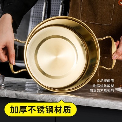 源头厂家不锈钢汤锅家用大容量加厚双耳煲汤锅礼品电磁炉高汤锅图3