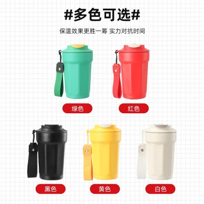 爆款316时尚简约高颜值咖啡杯随手户外提手杯八角双层真空保温杯图4