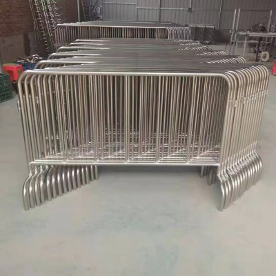 304不锈钢铁马护栏活动脚施工防护可移动排队围栏市政道路隔离栏图4