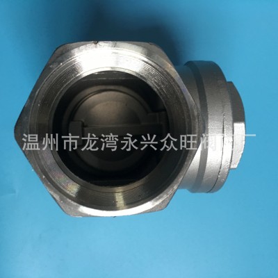 不锈钢 丝扣 卧式止回阀 H14 304材质/201 厂家直供 4分/6分 DN25图4