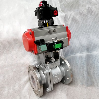 不锈钢衬氟球阀Q41F46-16P钢衬四氟法兰球阀美标手动球阀源头工厂图4