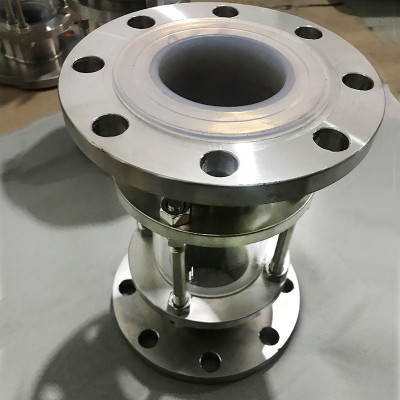 304不锈钢直通视镜 耐酸碱衬氟视镜 化工管道防腐蚀法兰衬氟视盅图4