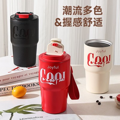 新款316不锈钢保温保冰杯 高颜值随行直饮杯 礼品户外便携水壶图3