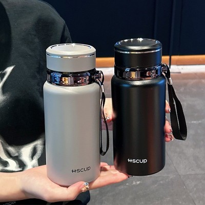 新款316不锈钢保温杯大容量便携手提茶水分离茶杯高颜值汽车杯子图2