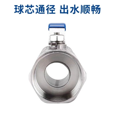 304不锈钢球阀开关一片式一寸内丝水管阀门2/4分6分1寸DN15 25 50图4
