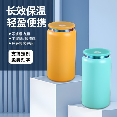 2024热卖跨境304不锈钢真空保温杯喷塑电镀16OZ彩口彩色保温杯图3