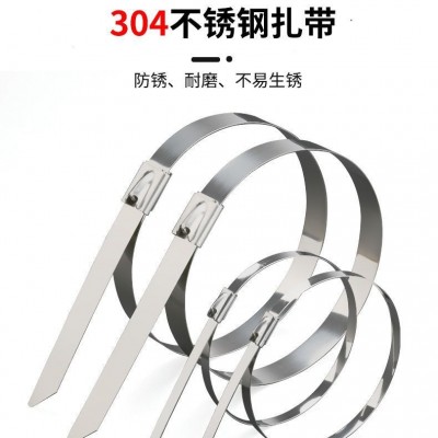 304不锈钢扎带盘4.6mm宽自锁式金属绑带不锈钢扎带捆扎 带厂家批发