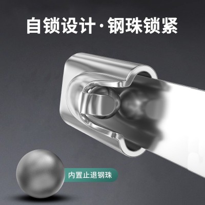 304不锈钢扎带自锁式金属扎带100条活扣桥架4.6*200mm 7.9mm 20mm图3