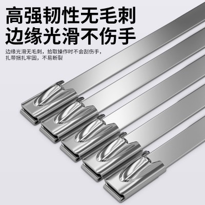 不锈钢扎带304耐高温捆绑带19宽16mm 19mm 10mm 12mm 100mm 300mm图3