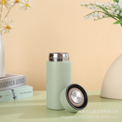 新款304简约保温杯便携直身杯轻便女士杯口袋杯迷你随行礼品杯图3
