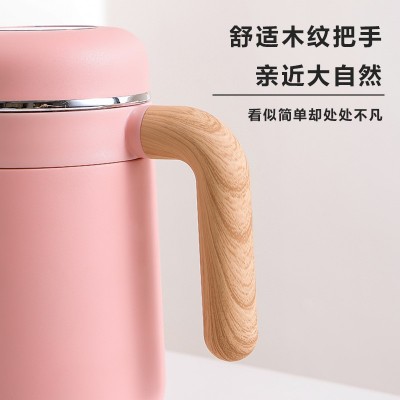 跨境新款男女士不锈钢保温杯简约办公手柄保温马克保温杯礼品水杯图4