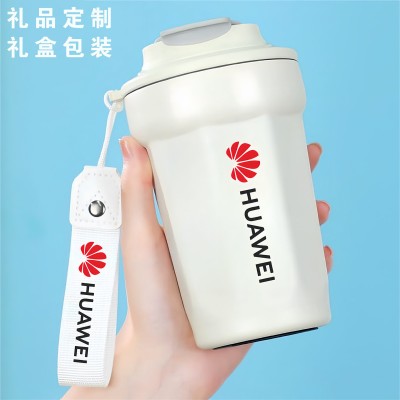 新款316不锈钢八角咖啡杯高颜值真空保温杯年会礼品印log o随手杯图4