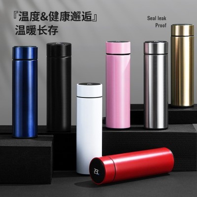 智能温度显示304不锈钢保温杯男女创意商务水杯温控杯礼品定制杯