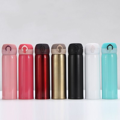 304不锈钢弹跳杯保温杯户外便携水杯创意广告礼品杯刻字LOGO批发图2