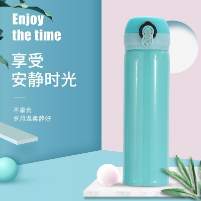 304不锈钢弹跳杯保温杯户外便携水杯创意广告礼品杯刻字LOGO批发图5